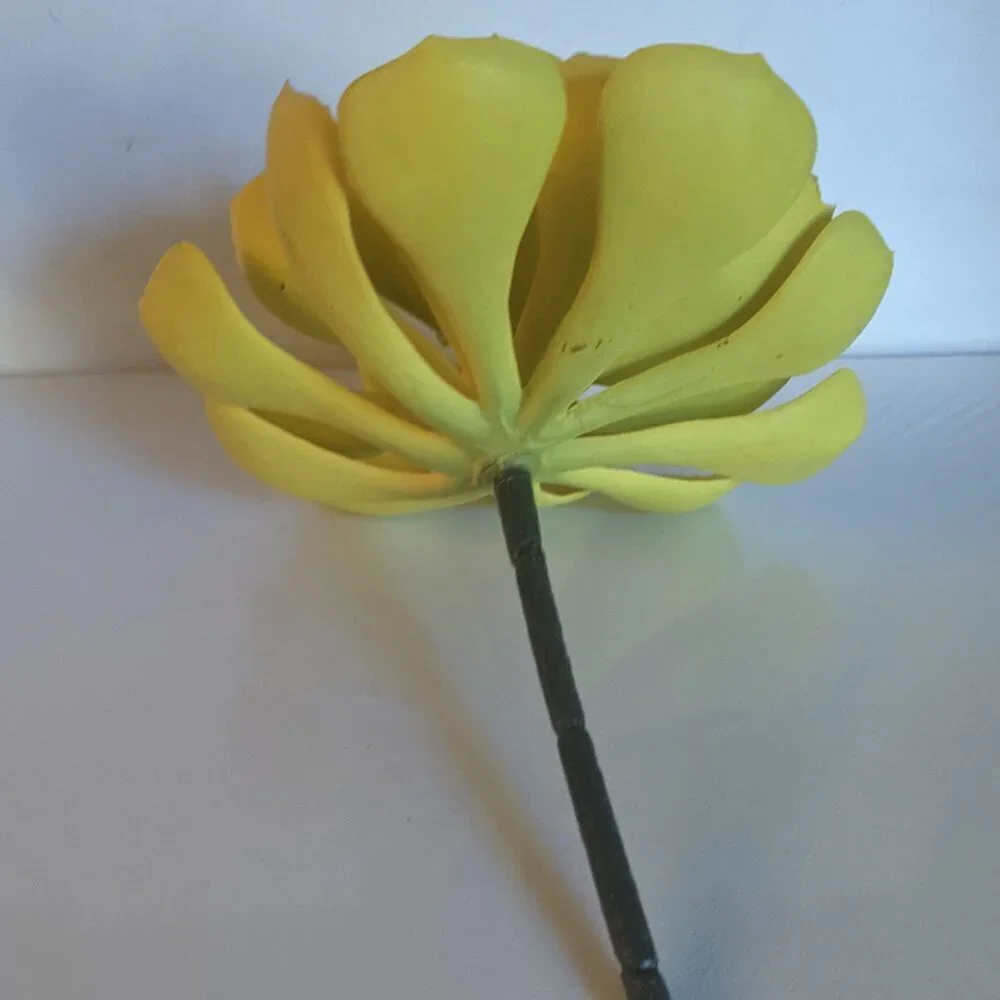NEW Ashland Large Yellow Cabbage Succulent Stem Plant Faux Floral Decor Michaels